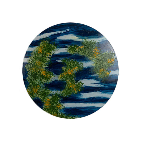Vivolux | Wohnzimmer Flach Planet Wandlicht Acryl Modern Kreativ Mehrfarben Wandlampe