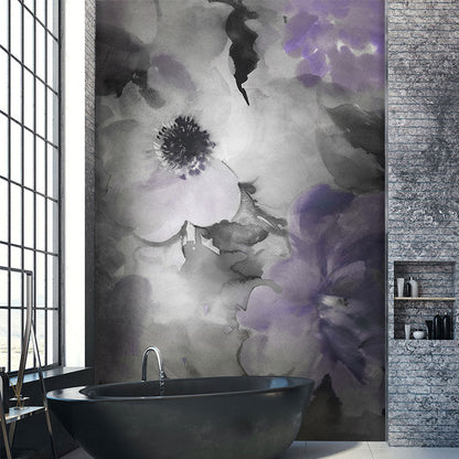 Vivolux | Natuurlijke kleur Bloeiende bloemen wandbeschildering Vochtbestendige wandkunst voor gastenverblijf decor