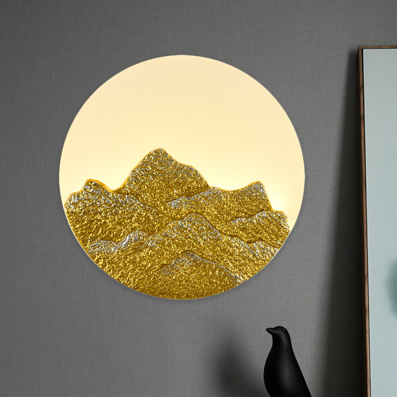 Vivolux | Hars Lotus/Berg-Maan Muurlamp Chinese Wit LED Wandlamp voor Gastenkamer