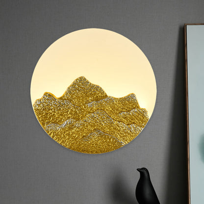 Vivolux | Hars Lotus/Berg-Maan Muurlamp Chinese Wit LED Wandlamp voor Gastenkamer