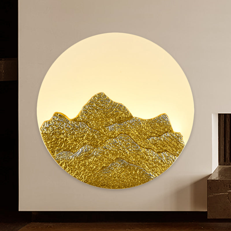 Vivolux | Hars Lotus/Berg-Maan Muurlamp Chinese Wit LED Wandlamp voor Gastenkamer