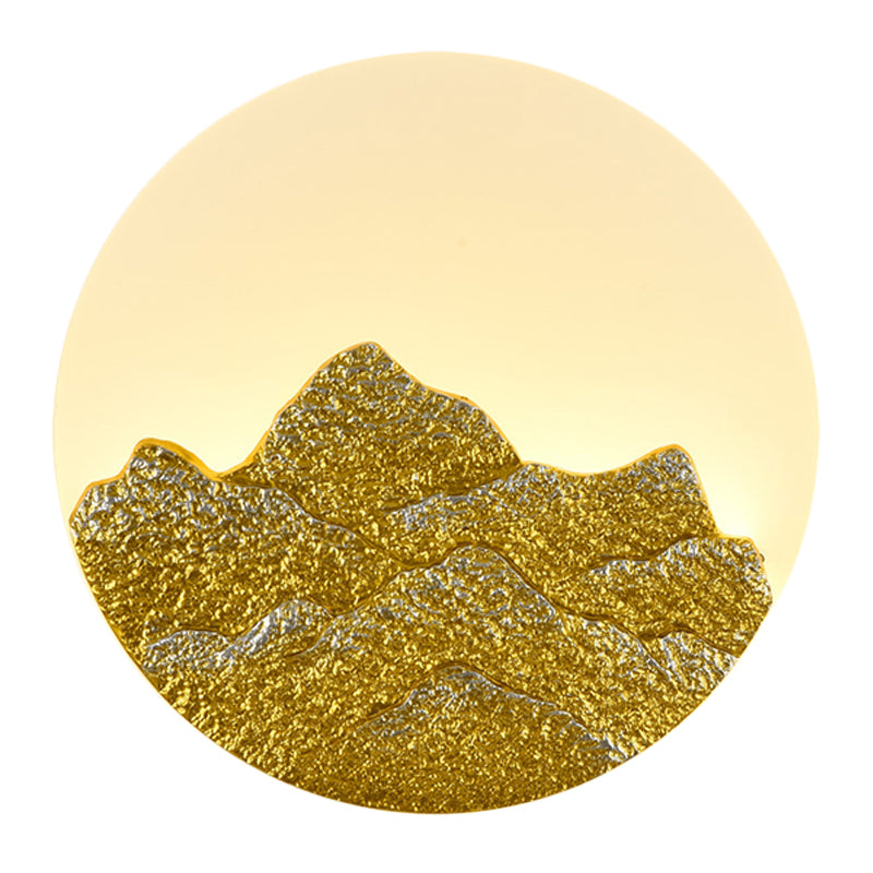 Vivolux | Hars Lotus/Berg-Maan Muurlamp Chinese Wit LED Wandlamp voor Gastenkamer