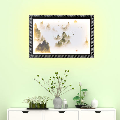 Vivolux | Paradise/Misty Mountain Wandlamp Chinese Stof LED Zwarte Muurverlichting voor Thuisdecoratie