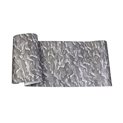 Vivolux | Abstracte Golf Behangrol voor gastenverdieping decor, donkere kleur, 10 meter x 52 centimeter