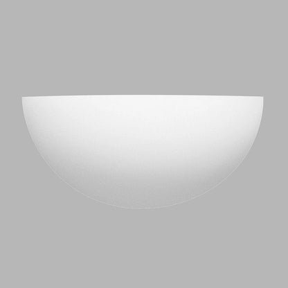 Vivolux | Weißer Gips Vintage Halbrunder Halbmond Malbare Wandstrahler 30cm