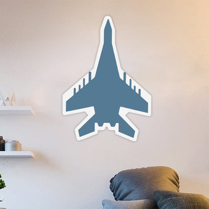 Vivolux | Jet Kids Schlafzimmer Flush Mount Wand Sconces Acryl Cartoon LED Wandmontage Beleuchtung in Weiß/Blau