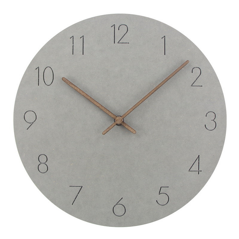 Minimalistische nordische Wanddekoration-Stille Uhr 29 cm