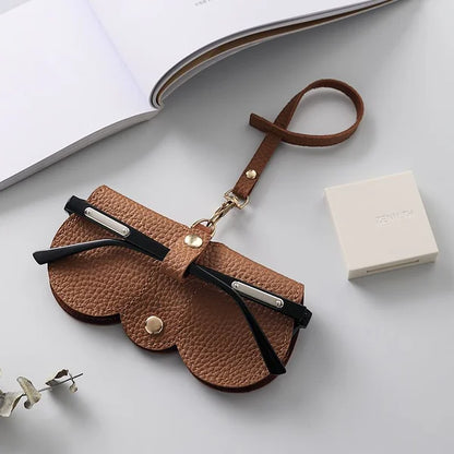 Vivolux | Weiche Leder-Sonnenbrillen-Tasche