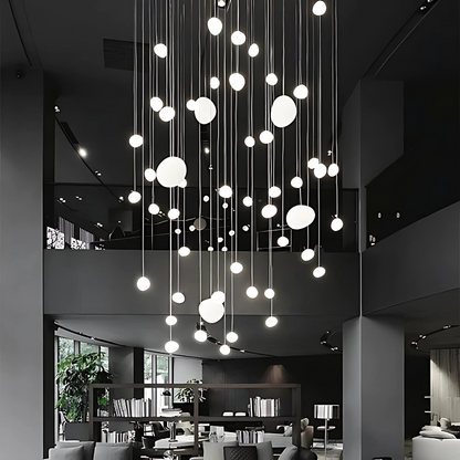 Vivolux | GloStone | Elegante Glas-Kiesel-Pendelleuchte