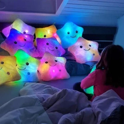 Fünfzackiger Stern Leuchtendes Kissen