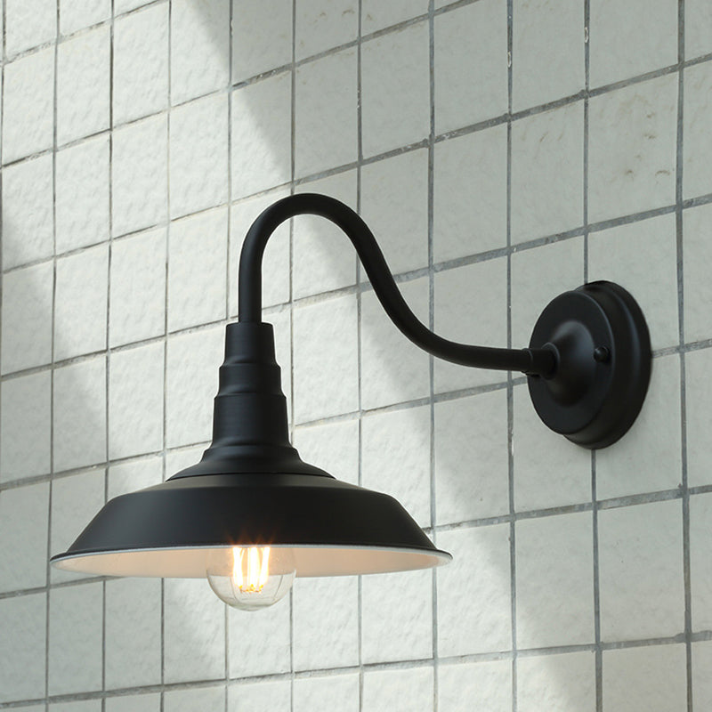 Vivolux | Noctura Classic Wandlampe | Vintage Design | Eisenrahmen mit Rundem Glasschirm | 1-Licht Esszimmerbeleuchtung