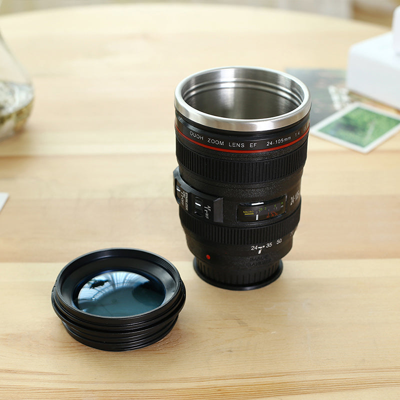 Vivolux | Kameraobjektiv Inspiriert Isolierte Tasse Kaffeetasse