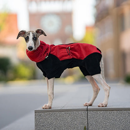 Vivolux | Vollständiger Schutz Polar Fleece Hund Overall mit abnehmbarem Kragen