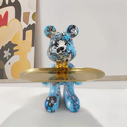 Vivolux | Bärenstatue mit Tablett
