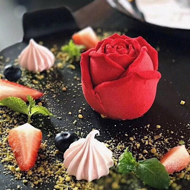 Vivolux | 3D Silikon Rosenform Eiswürfelform