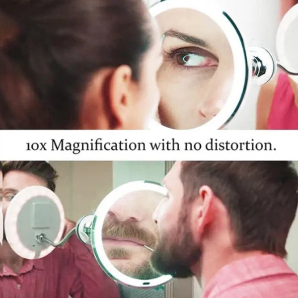 FlexibleMirror – LED-Vergrößerungsspiegel mit Schwanenhals