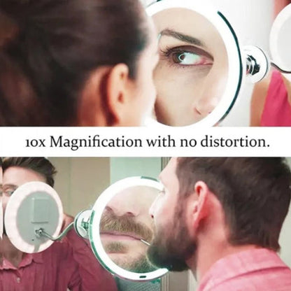 FlexibleMirror – LED-Vergrößerungsspiegel mit Schwanenhals