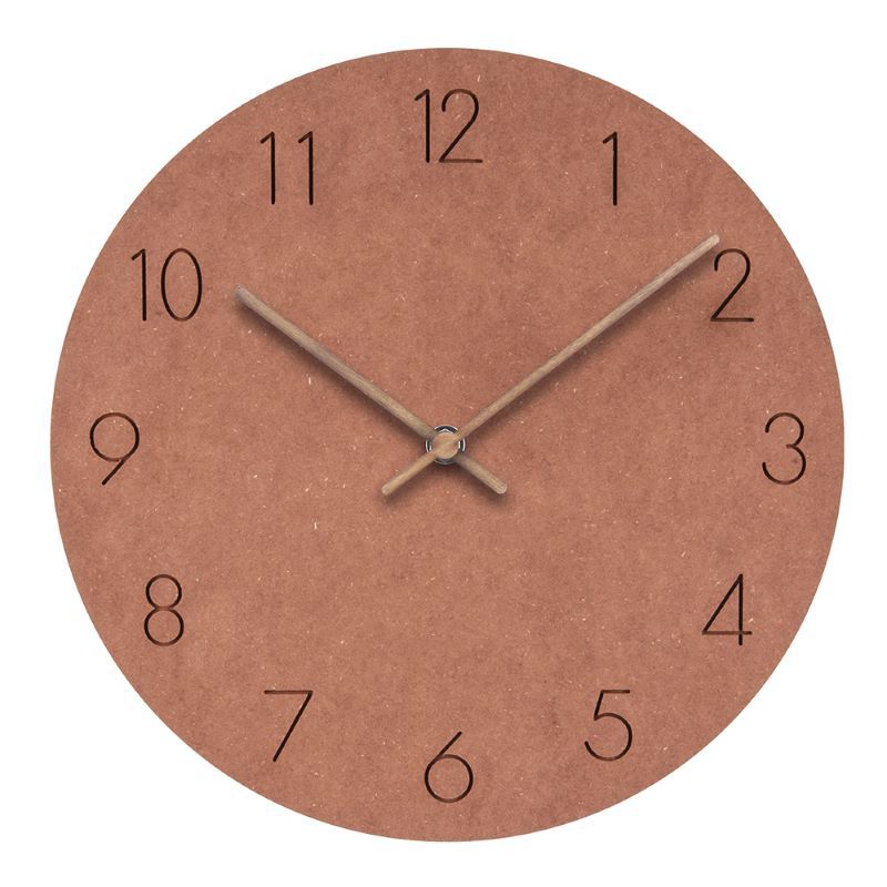 Minimalistische nordische Wanddekoration-Stille Uhr 29 cm