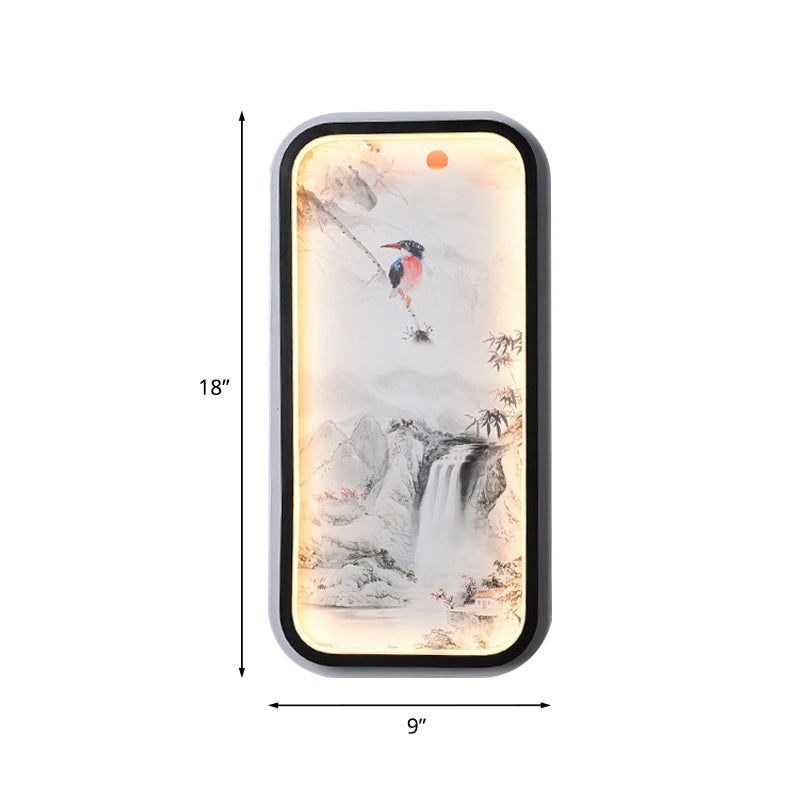 Vivolux | Asia Cascade Wandgemonteerde Muurverlichting Aluminium Woonkamer LED Wandlamp Verlichting in Zwart