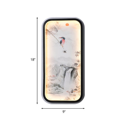 Vivolux | Asia Cascade Wandgemonteerde Muurverlichting Aluminium Woonkamer LED Wandlamp Verlichting in Zwart