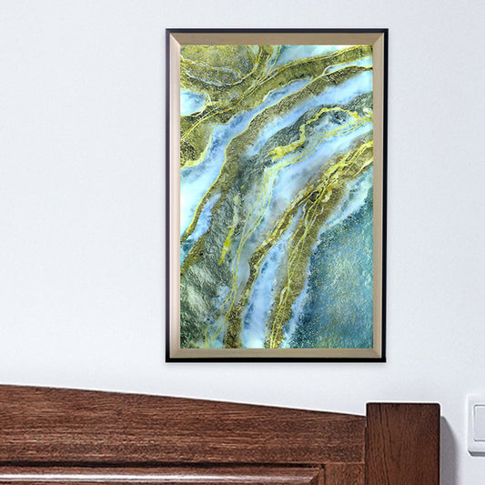 Vivolux | Rechthoekig Frame Acrylaat Berg Wandlamp LED Blauw en Groen Wanddecoratie Licht voor Gang