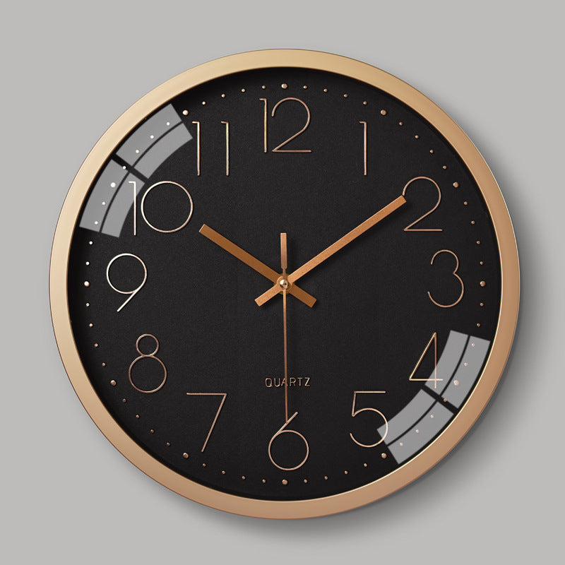 Vivolux | Einfaches Design 3D Lautloser Klassenraum-Wanduhr 30 cm
