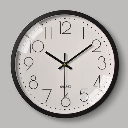 Vivolux | Einfaches Design 3D Lautloser Klassenraum-Wanduhr 30 cm