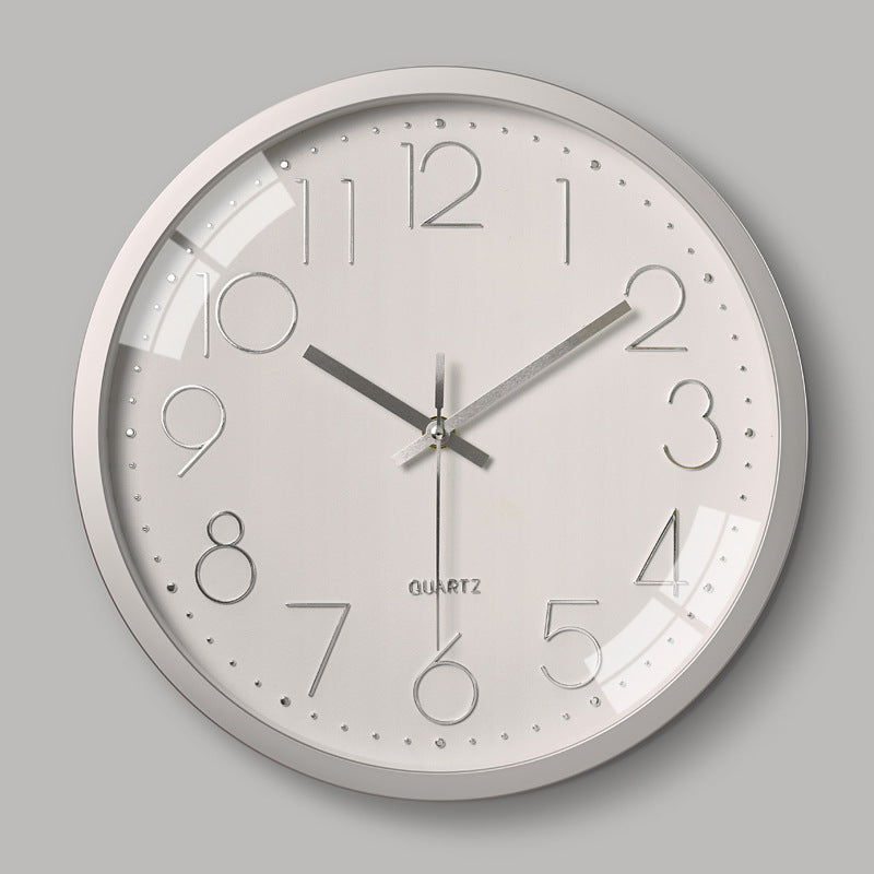 Vivolux | Einfaches Design 3D Lautloser Klassenraum-Wanduhr 30 cm