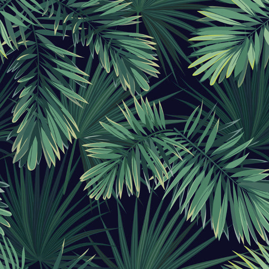 Vivolux | Grüne Areca-Palmenblätter Wandmalerei Tapete Wasserdicht Tropix Schlafzimmer Wandverkleidung