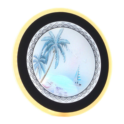 Vivolux | Acryl Ronde Boom Wandmontage Verlichting Nordic Stijl LED Muur Lamp in Geel/Blauw voor Woonkamer