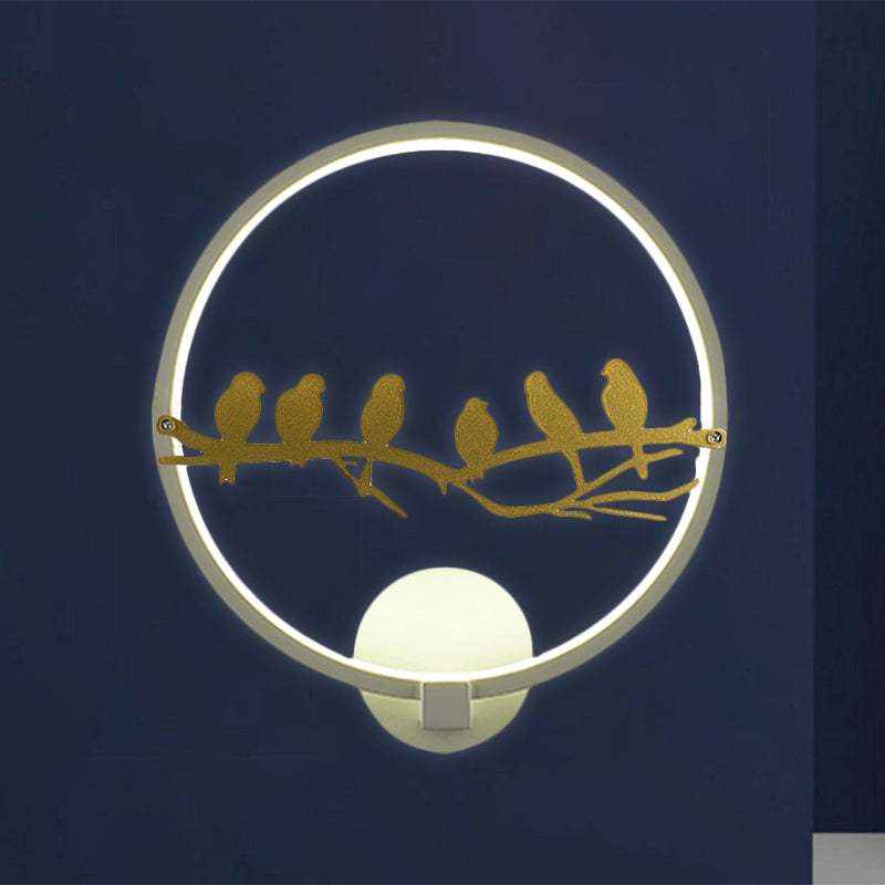 Vivolux | Wit/Zwart Ronde Wandverlichting Idee Oriëntaals Style LED Acrylaat Wandmuur Lamp voor Woonkamer