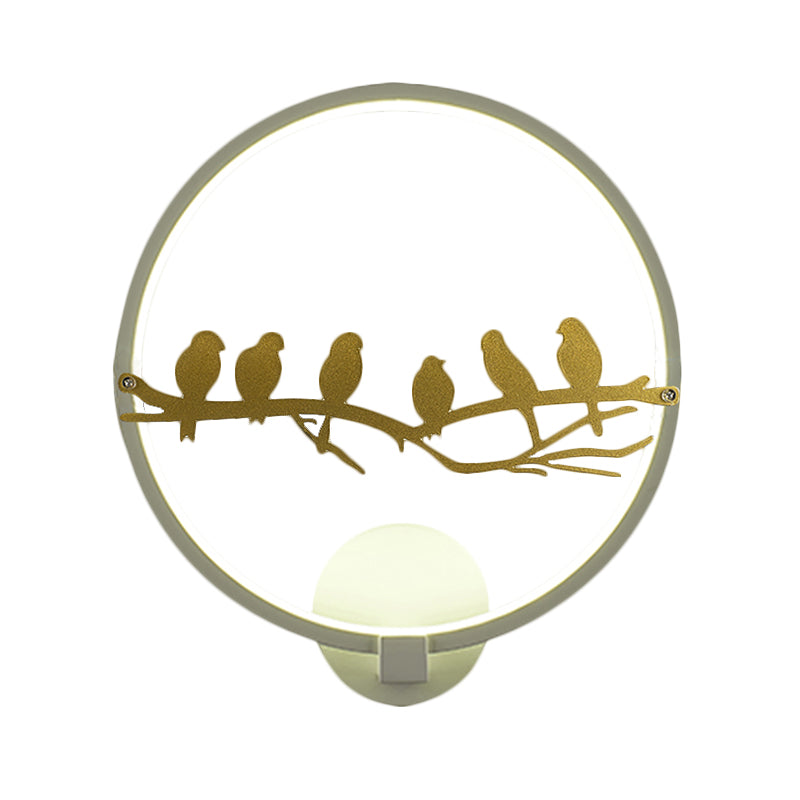 Vivolux | Wit/Zwart Ronde Wandverlichting Idee Oriëntaals Style LED Acrylaat Wandmuur Lamp voor Woonkamer