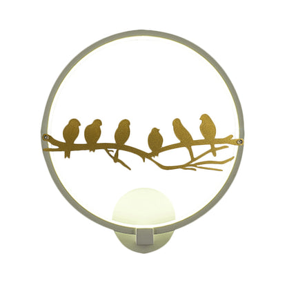 Vivolux | Wit/Zwart Ronde Wandverlichting Idee Oriëntaals Style LED Acrylaat Wandmuur Lamp voor Woonkamer