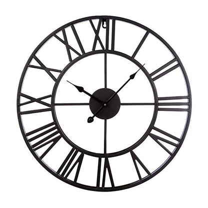Vivolux | Roman Letters Große Stille Wand-Uhr 16 Zoll Eisen