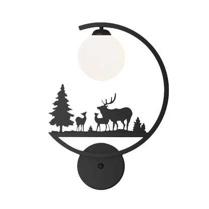 Vivolux | Dieren Metallische Wandlamp Verlichting Nordic Enkele Witte/Zwarte Afwerking Wandlamp met C-Armpje