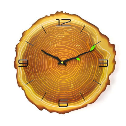 Vivolux | Hölzerne Jahresringe Wanduhr