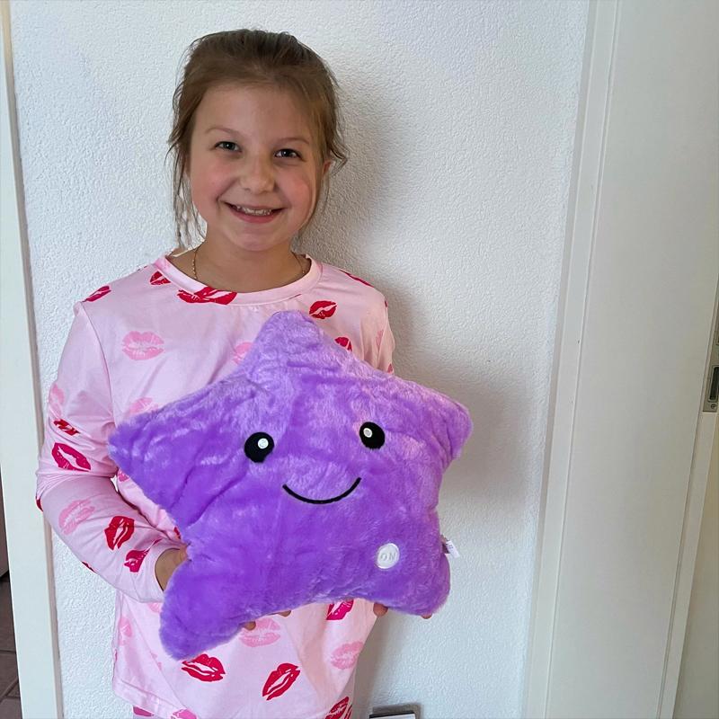 Fünfzackiger Stern Leuchtendes Kissen