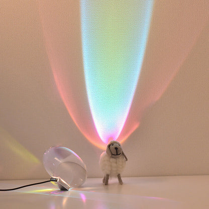 Vivolux | Kreative Kristallprojektion Engel-Augen-LED-Tischlampe