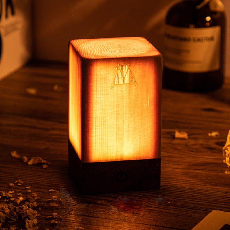 Vivolux | LumiWood – LED-Tischleuchte mit Akku und Touch-Steuerung