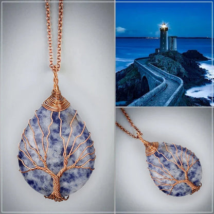 Tree of Life Opal Halskette