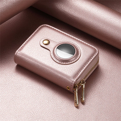 Vivolux | Intelligente AirTag-Reißverschluss-RFID-Leder-Geldbörse