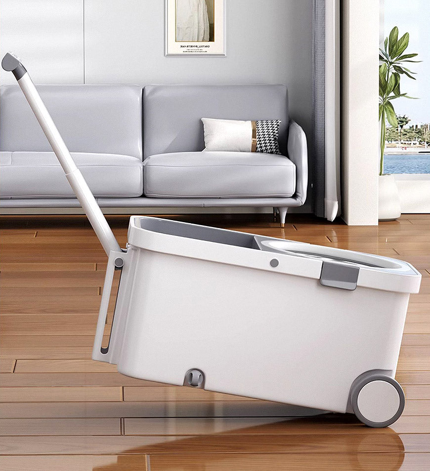 Vivolux | 360° Drehbarer Wischmopp- und Eimer-Set mit Auswringsystem F63