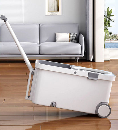 Vivolux | 360° Drehbarer Wischmopp- und Eimer-Set mit Auswringsystem F63