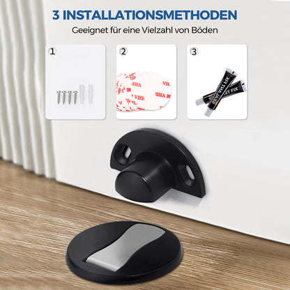 Vivolux | Unsichtbarer magnetischer Türstopper aus Edelstahl
