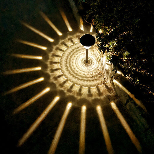 Vivolux | Solar wasserdicht kreisförmig divergente Licht Schatten Design LED Außen Garten Dekorationslicht