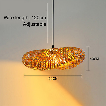 Vivolux | Rattan Gewebtes Bambus -Pendellicht - Led - Licht