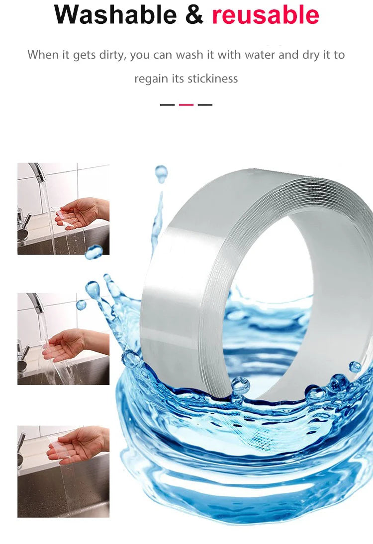 Vivolux | Wiederverwendbares doppelseitiges, spurloses Klebeband