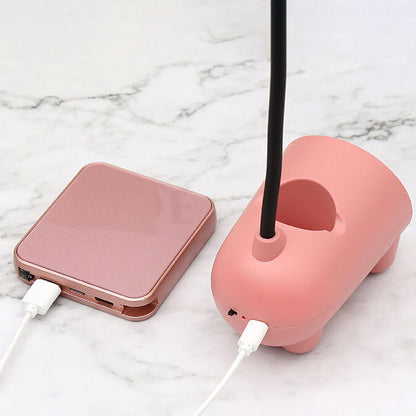 Vivolux | BunnyGlow Kreative LED Touch-Lampe mit Stifthalter | USB-Ladefunktion | Schreibtischlampe | Kinderzimmer Deko
