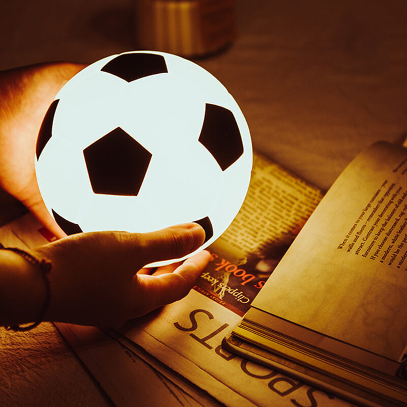 Vivolux | Kreative Fußball Silikon LED Nachtlicht USB Lade Tischlampe