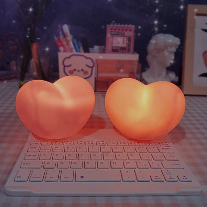 Vivolux | LuvSphere Silikon LED Nachtlicht | Herzförmiges Design | Tischlampe | Warmes Stimmungslicht | Dekorativ